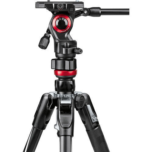 Manfrotto MVKBFR-LIVE BeFree Live Fluid Head with BeFree Aluminum Tripod System for Travelling, Vlogging, Photography