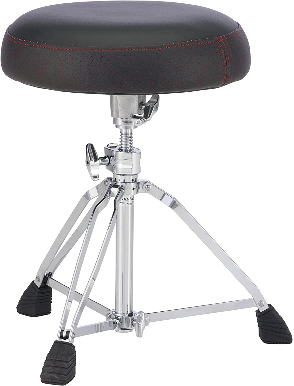 Pearl Roadster D1500 Drum Throne Slip Resistant Round Seat with Double-Braced Legs Multi-Core Foam 673mm Chair Max Height
