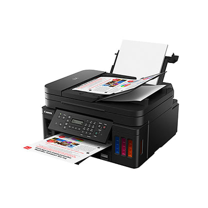 Canon PIXMA G7070 Wireless Refillable Inkjet Printer with 4800x1200DPI, 250 Max Tray Sheets, Double Sided Printing, LCD Display, Print, Scan, Copy and Fax