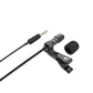 Fifine C2 Cardioid Condenser Clip-on Lavalier Lapel Microphone with 3.5mm Audio Connector Plug & Play for Phone, Camera, Vlogging and Podcasts