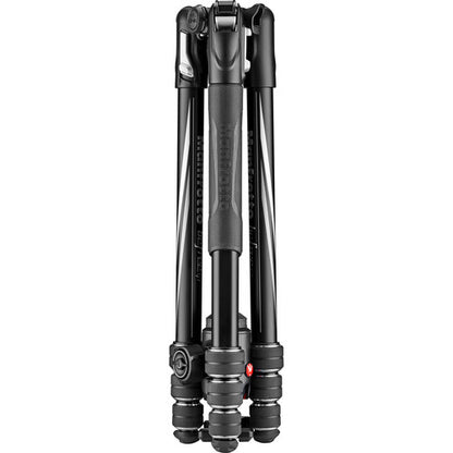 [CLEARANCE] Manfrotto MKBFRTA4GT-BH Befree GT Travel Aluminum Tripod with 496 Ball Head for Vlogging, Photography (Black)