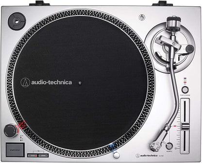 Audio-Technica AT-LP120XUSB Direct-Drive Turntable, Fully Manual, Hi-Fi, 3 Speed, Convert Vinyl to Digital, Anti-Skate and Variable Pitch Control (Analog & USB Silver)
