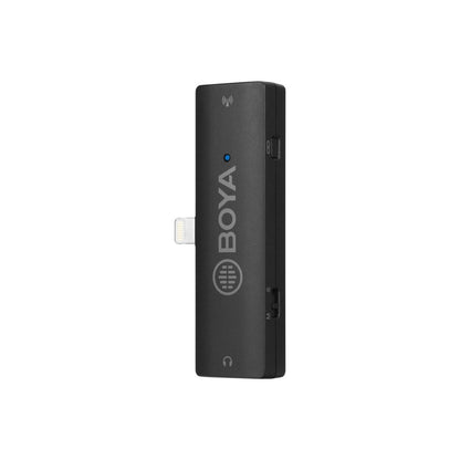 [CLEARANCE] Boya BY-XM6 2.4 GHz Dual Channel Wireless Omnidirectional Microphone System with Lightning Connector, 100m Range Operation, OLED Screen | S4