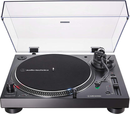 Audio-Technica AT-LP120XUSB Direct-Drive Turntable, Fully Manual, Hi-Fi, 3 Speed, Convert Vinyl to Digital, Anti-Skate and Variable Pitch Control (Analog & USB Silver)