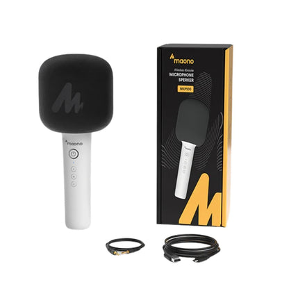 [CLEARANCE] Maono MKP100 Portable Hi-Fi Handheld Karaoke Microphone with Bluetooth, 20m Range Operation, Button Controls and Light Indicator