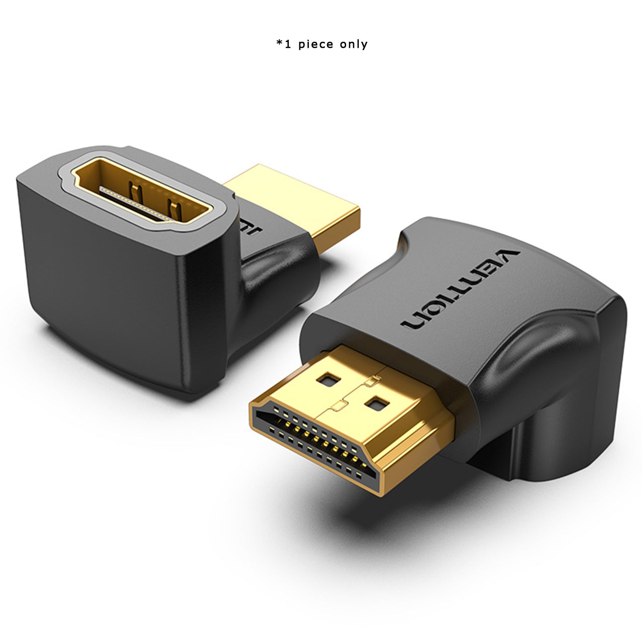 Vention HDMI 270 Degree Male to Female Adapter 4K 60Hz Gold-plated Elbow Design with Backward Compatibility Support (AINBO)