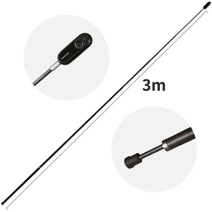 Insta360 Invisible Selfie Stick Extended Edition with 1.9ft to 9.8ft Max Length with Carbon Fiber Material for ONE / ONE X Action Camera DINEESS/A
