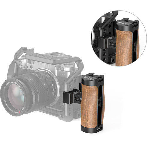 Smallrig 2978 Wooden Side Handle with NATO Clamp and Quick Release NATO
