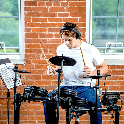 Alesis Nitro Mesh Kit 8 Piece All Mesh Electronic Drum Kit with Super Solid Aluminum Rack Drum Sticks and Drum Key Included