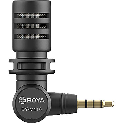 [CLEARANCE] Boya BY-M110 Ultracompact Condenser Microphone with 3.5mm TRRS Plug for Smartphones, Tablets, and Laptops