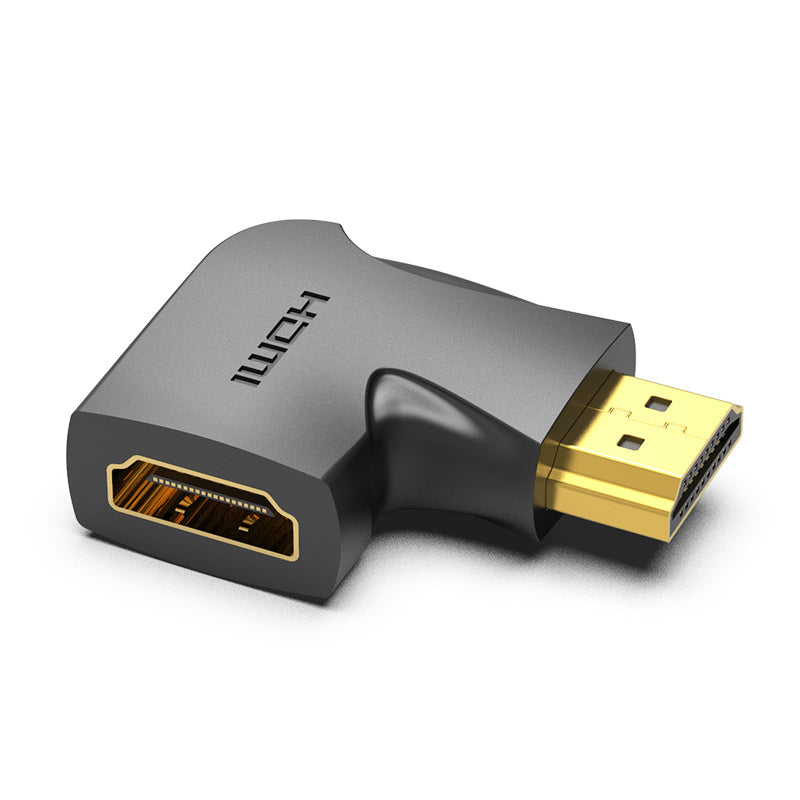 Vention HDMI 90 Degree Male to Female Adapter 4K 60Hz Gold-plated Vertical Flat with Backward Compatibility Support (AIPBO)