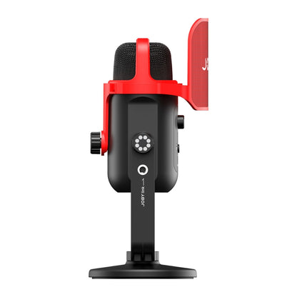 JOBY Wavo POD Omnidirectional USB Desktop Condenser Microphone with LED Indicators, On-Board Controls, USB Type-C and 3.5mm Headphones Output for Streaming and Podcast | 1775