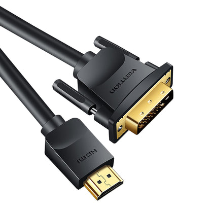 Vention HDMI to DVI Cable 24+1 (Male to Male) 1080p 60Hz Gold-plated with Bidirectional Transmission (Different Lengths Available) (ABF)