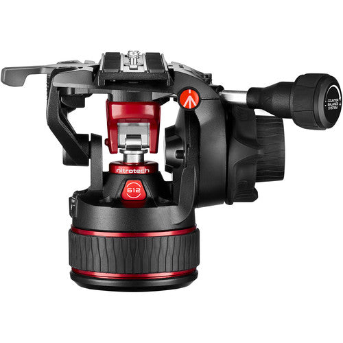 Manfrotto MVHN12AH Nitrotech N12 Fluid Video Head with Continuous CBS for  Tripods, Sliders, Jibs, etc.