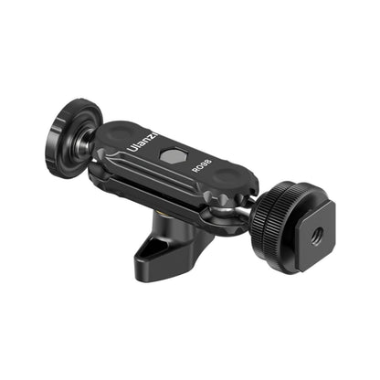 Ulanzi R098 Double Ball Head Joint with Cold Shoe Camera Mount and 1/4" Screw Port Dual Adapter for Fill Light, Monitor, Microphone