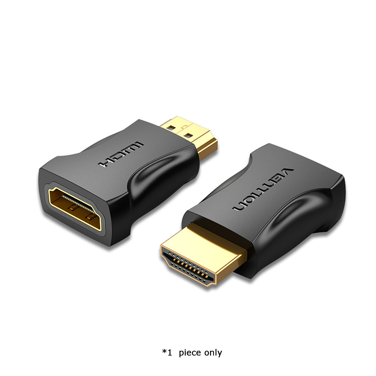 Vention HDMI Male to Female Adapter 4K 60Hz Gold-plated with Backward Compatibility Support (AIMBO)