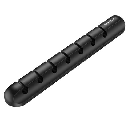 Vention Desktop Cable Manager Black (3-Port) with 3M Strong Adhesive and Silicone Body (KBT)