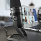 Fifine K690 USB Studio Recording Microphone Computer Podcast Mic for PC, PS4, Mac with Mute Button Monitor Headphone Jack, Four Pickup Patterns for Vocals, YouTube, Streaming, Gaming, ASMR, Zoom