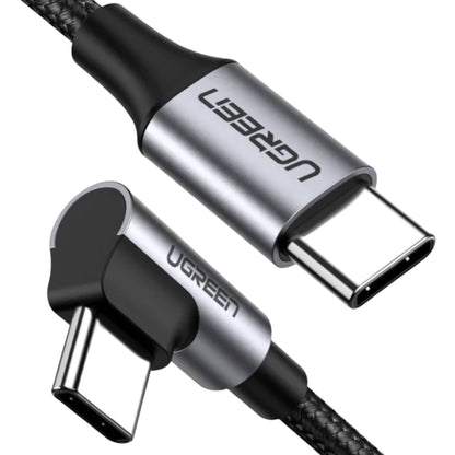 [CLEARANCE] UGREEN 60W PD Type C to Angled USB C Fast Charging Cable for Smartphones and Tablets (0.5 Meter) | 5012