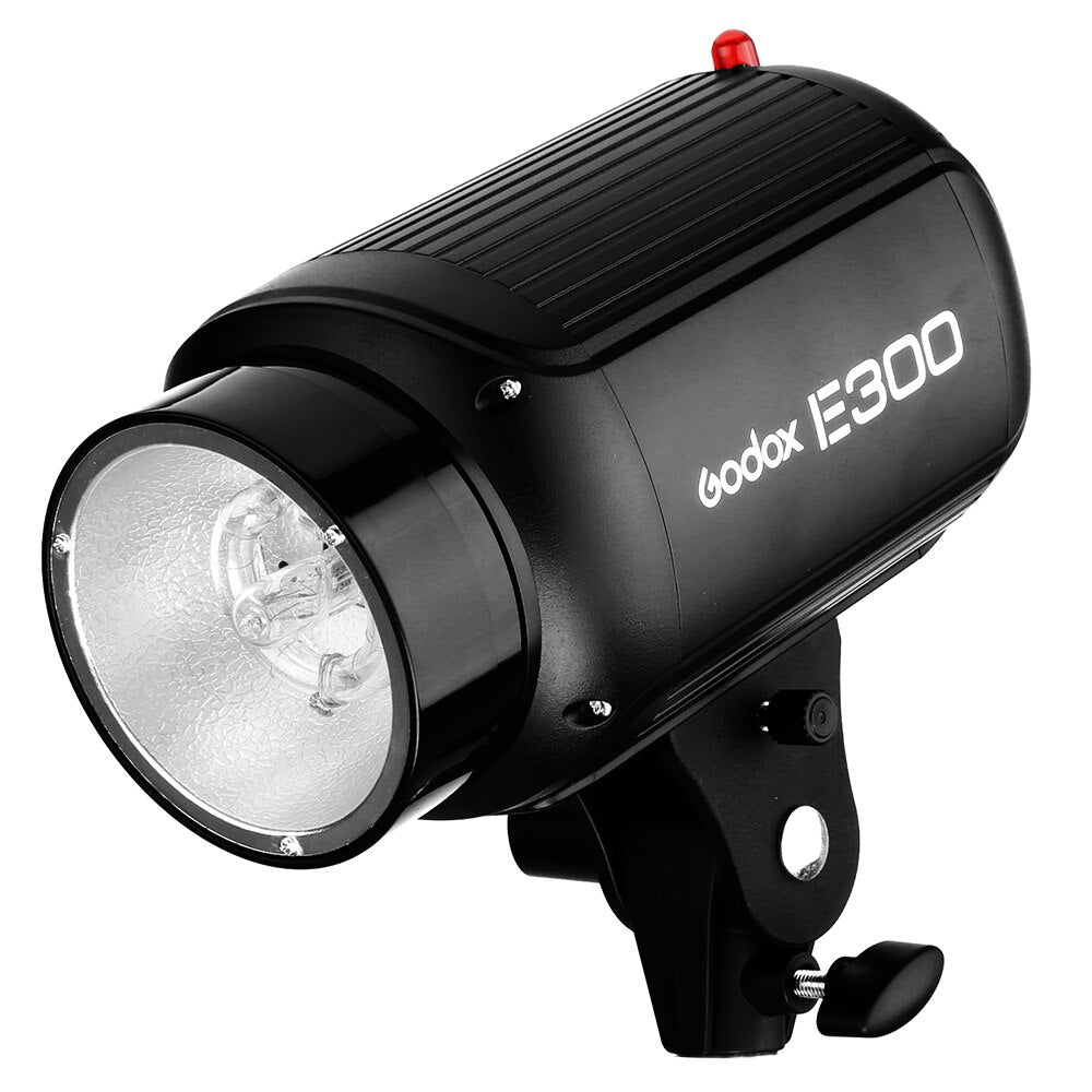 Godox E300 Studio Flash Head 300Ws Professional Photography Flash Light 5600K Color Temp with 150W Lamp 9 Levels Dimming