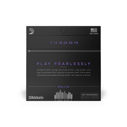 D'Addario NYXL Nickel Wound Electric Guitar Strings Set with Medium Gauge (.011-.049) | NYXL1149