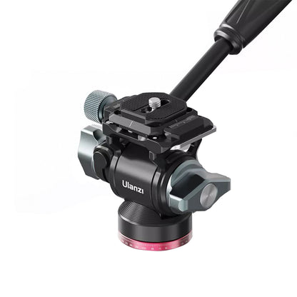Ulanzi U-190 Camera Aluminum Alloy Rotating Tripod Head with 10kg Load Capacity, Panoramic Ball Head, Detachable Handle