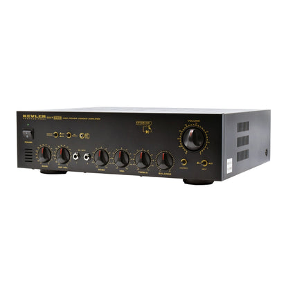 KEVLER GX-7 PRO 800W X2 High Power Integrated Videoke Amplifier with 3.5mm AUX Jack Input, Feedback Reducer, Mic Priority, Loudness Button and Effects Master Controls
