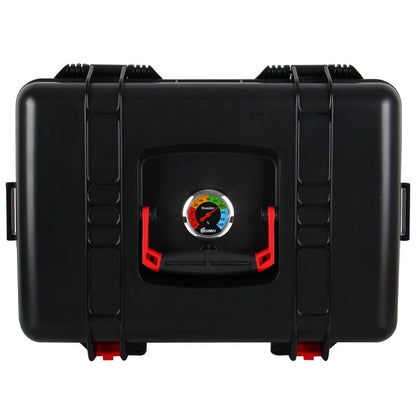 [CLEARANCE] Eirmai R51 Moisture-Proof Dry Box 24-Liters with Dehumidifier Hygrometer Sponge Pad and Sturdy Handle (Fits 1 DSLR and 6 Lenses) Black