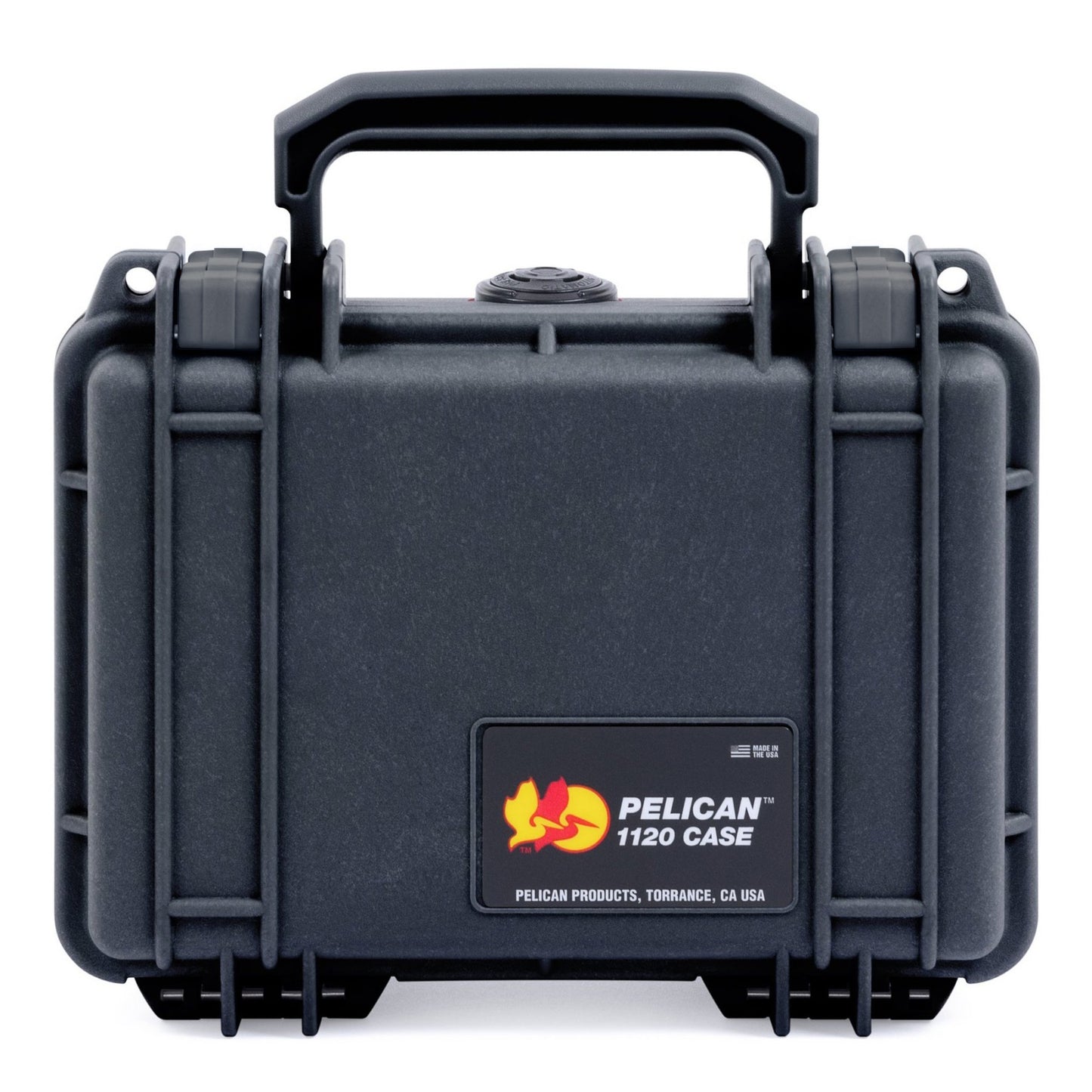 Pelican 1120 Protector Case Watertight Crushproof Dustproof Hard Casing with Foam, Automatic Purge Valve, IP67 (Black, Orange)