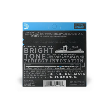 D'Addario XL Super Light Plus Electric Guitar Strings Set (.0095-.044) with Nickel Wound & Carbon Steel | EXL-120 PLUS