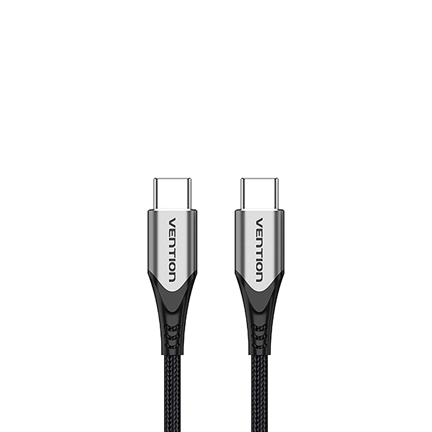 Vention USB 2.0 Type-C to Type-C Charging Data Cable 3A 480Mbps (TAD) Nylon Braided with PD60W Support Aluminum Alloy Shell (Available in Different Lengths
