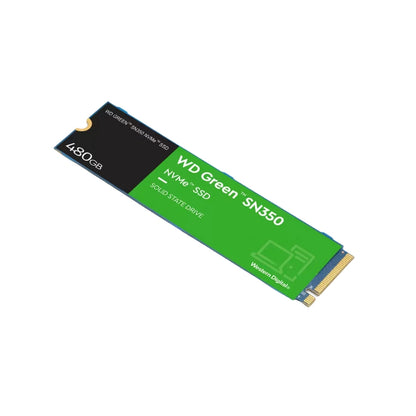 [CLEARANCE] Western Digital WD Green SN350 480GB M.2 NVMe SATA IIISSD Solid State Drive with 2.4GB/s Max Sequential Read Performance for PC Computer and Laptop | WDS480G2G0C