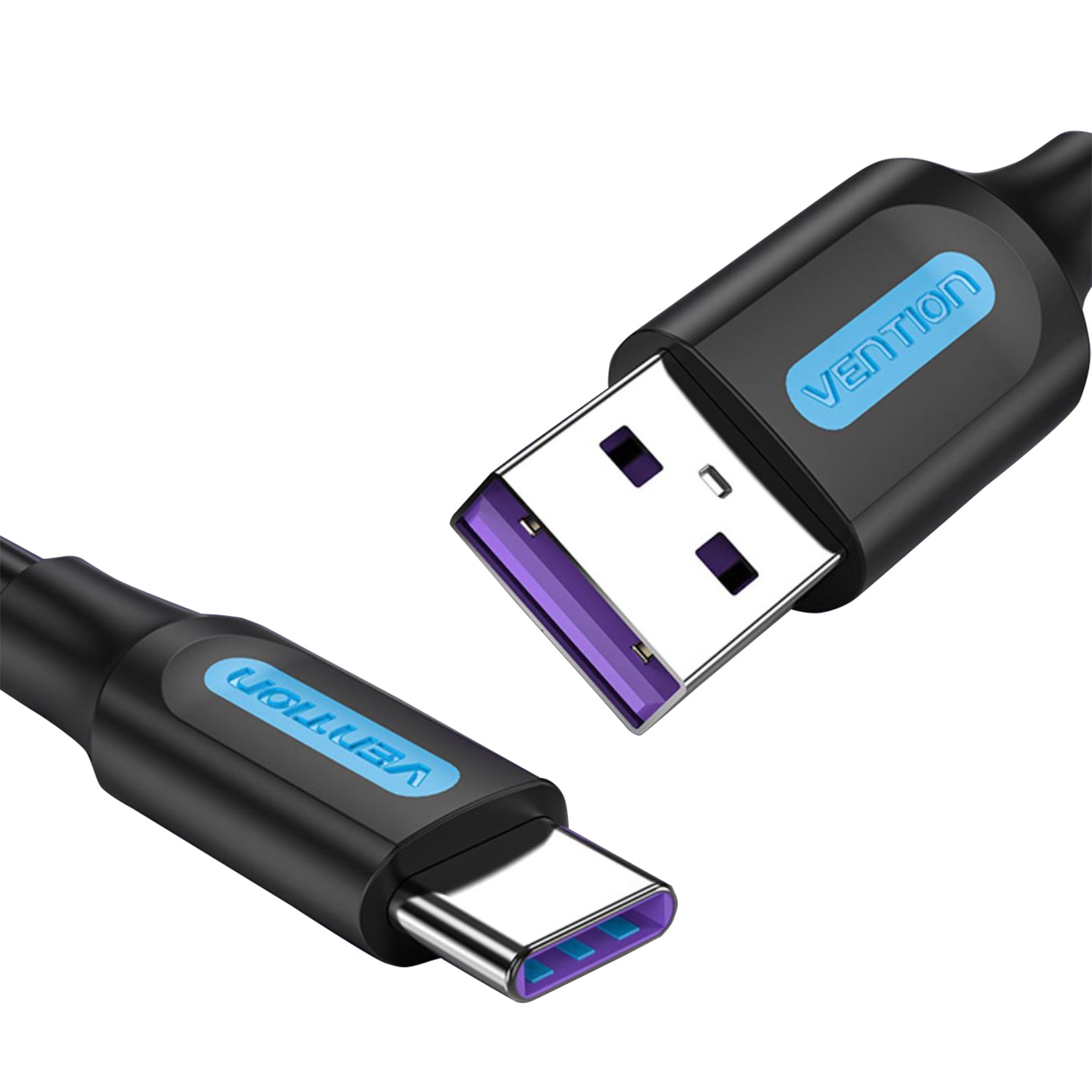 Vention USB 2.0 A Male to Type-C Male 5A Fast Charging Data Cable for Smartphones (Available in 0.25M, 0.5M, 1M, 1.5M, 2M, 3M) | CORB