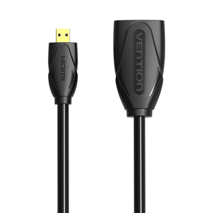 Vention Micro HDMI to HDMI Extension Cable 1080P HD Cord with Audio Video Sync (ABB)