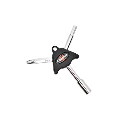 Gibraltar SC-GTK Tri-Key Tool with Drum Key, Hex Key and Phillips Head Screw Driver for Drums and Percussions