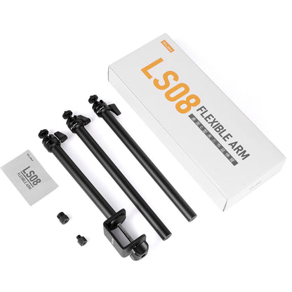 Vijim by Ulanzi LS08 Flexible Desk Mounting Aluminum Stand 3-Stage Camera Mic Light Boom Arm Holder with 360 Rotation