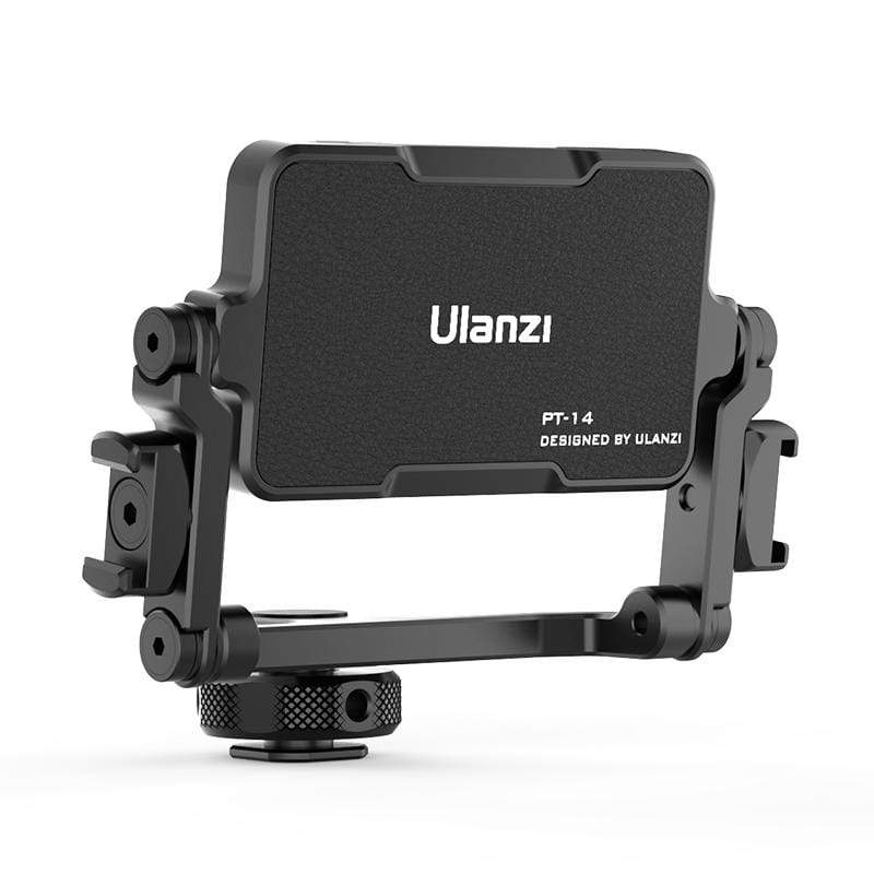 Ulanzi PT-14 Camera Flip Screen Bracket for Mirrorless Camera Smartphone Action Camera Cold Shoe Bracket for LED Light Mic