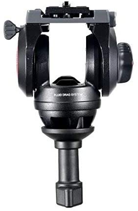 Manfrotto MVK500AM Fluid Drag Video Head Tripod and Carry Bag for Photography, Vlogging
