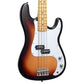 SX SPB57+ PB Style 4-String Bass Guitar Low Precision with 20 Frets, Single Coil, Basswood Body, Canadian Maple Fingerboard (Sunburst)