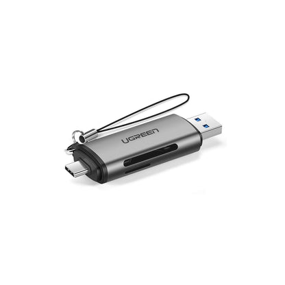 UGREEN 2 in 1 USB Type C to USB 3.0 Micro SD/TF Card Reader with 5Gbps Data Transfer Speed, 2TB Max Supported Capacity | 50706