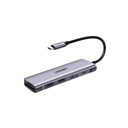 UGREEN 6-in-1 Hub USB-C to USB 3.0 Ports, 4K HDMI, SD TF Card Reader with PD Power Supply | 70411