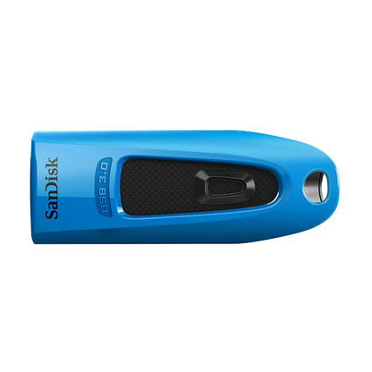 SanDisk Ultra Multi Region USB 3.0 Flash Drive with 130mb/s Read Speed (Black, Blue, Red) (Available in 16GB, 32GB, 64GB, 128GB, 256GB)