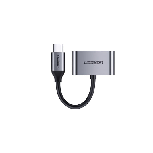 UGREEN 2 in 1 Type C to 3.5mm Audio AUX Headphone Jack and USB-C Charging Port Adapter | 50596