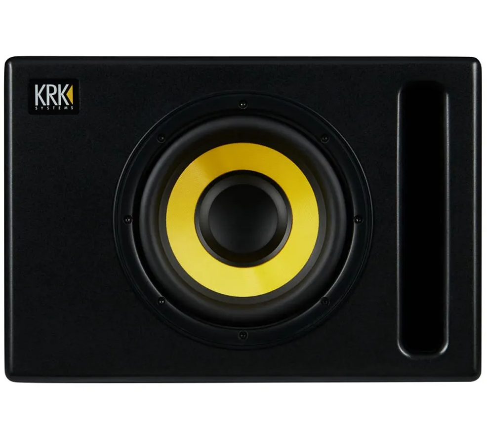 KRK S8.4 8-inch 109 Watts Powered Studio Subwoofer with up to 133Hz Frequency and Four Position Selectable Crossover Feature