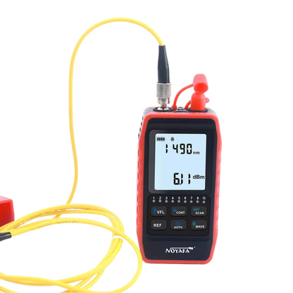 Noyafa NF-908S Mini Optical Cable Power Meter Tester with LED Indicators, Remote Adapter, Digital Signal Scanning Function for Cable and Network Testing