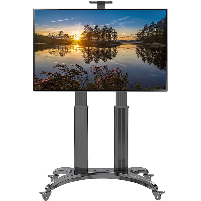 NB North Bayou AVF Series 32"-65" and 65"-85" with 35Kg / 57Kg Max Payload Mobile TV Cart with Mount Support and Wheels for LCD LED Flat Screen TVs | AVF1500, AVF1800