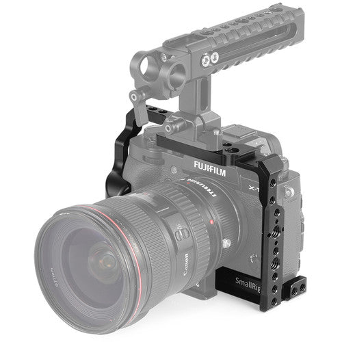 SmallRig Full Camera Cage with ARRI-Style Accessory Threads, Integrated Cold Shoe and NATO Rail for Fujifilm X-T3 Mirrorless Cameras 222B | Juan Gadget