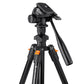 K&F Concept K234A0 K-Series Portable Video Tripod with 3kg Payload, 360 Degree Panoramic Shooting and Arca-Swiss Quick Release Plates for Camera & Smartphones | KF09-115