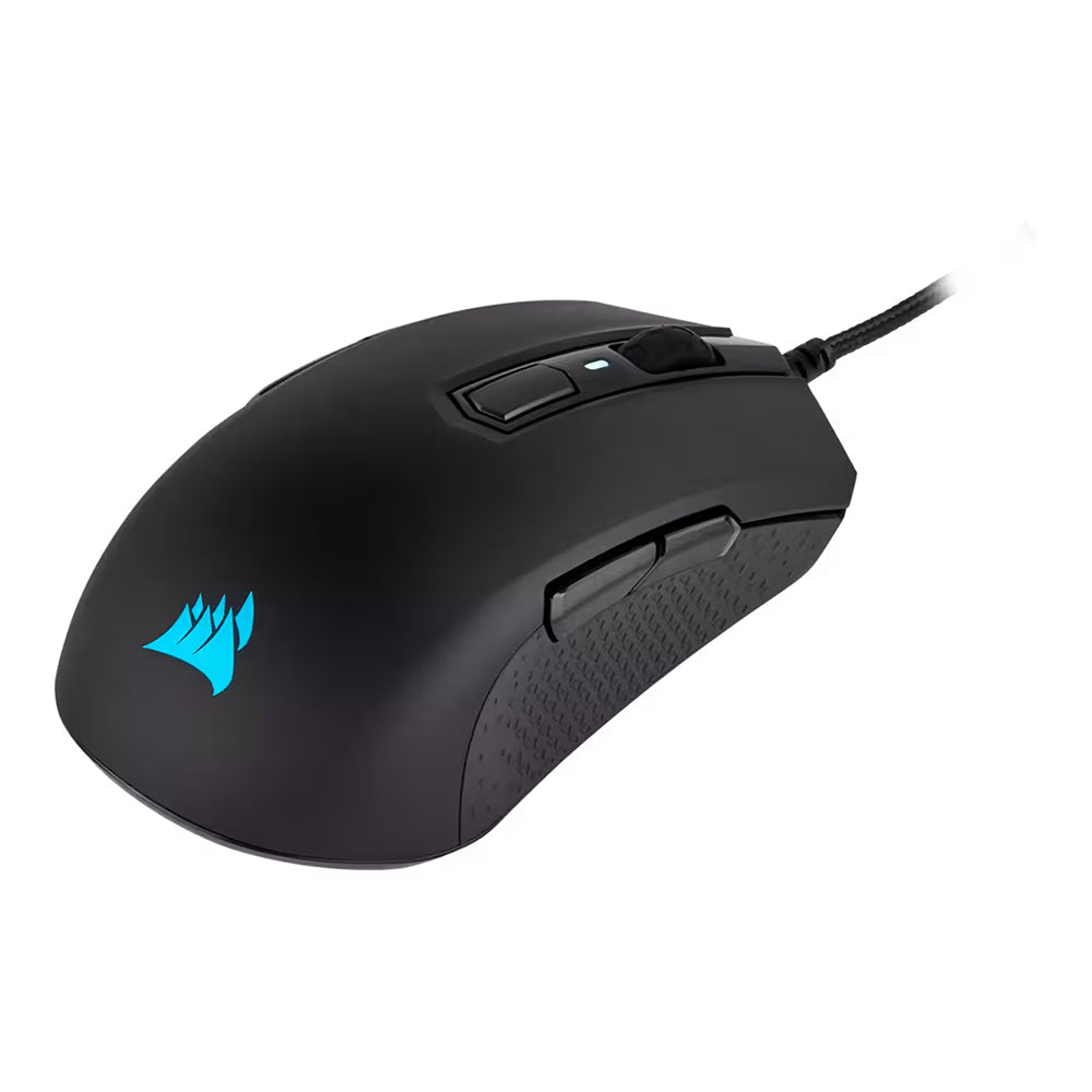CORSAIR M55 iCUE RGB Pro Wired Optical Gaming Mouse with 12400 DPI, 8 Programmable Buttons, 100Hz Hyper Polling Rate and Ambidextrous Multi-Grip For PC and Laptop | CH-9308011-AP