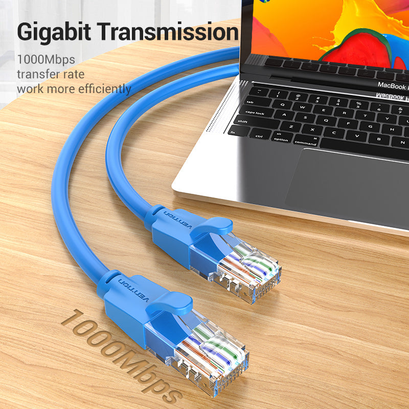 Vention CAT6 Ethernet Round Cable UTP Patch 1000Mbps 250MHz Lan Network Wire Cord for Internet Router PC Modem